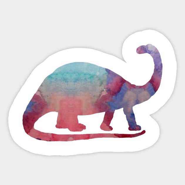 Brontosaurus Sticker by BittenByErmines